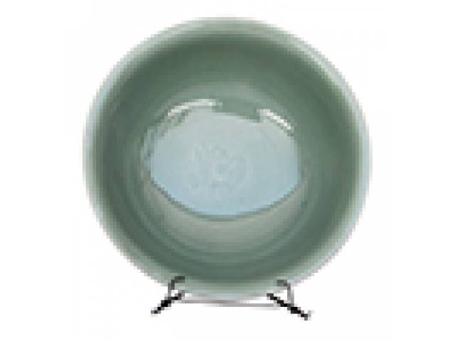 Bowl porc. “Celadon, dinastia Ming”, verde em degradê. 21 x 9 cm. - China, séc. XV