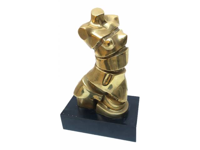 Guerra escultura em bronze torso feminino com base H=30 ano 89